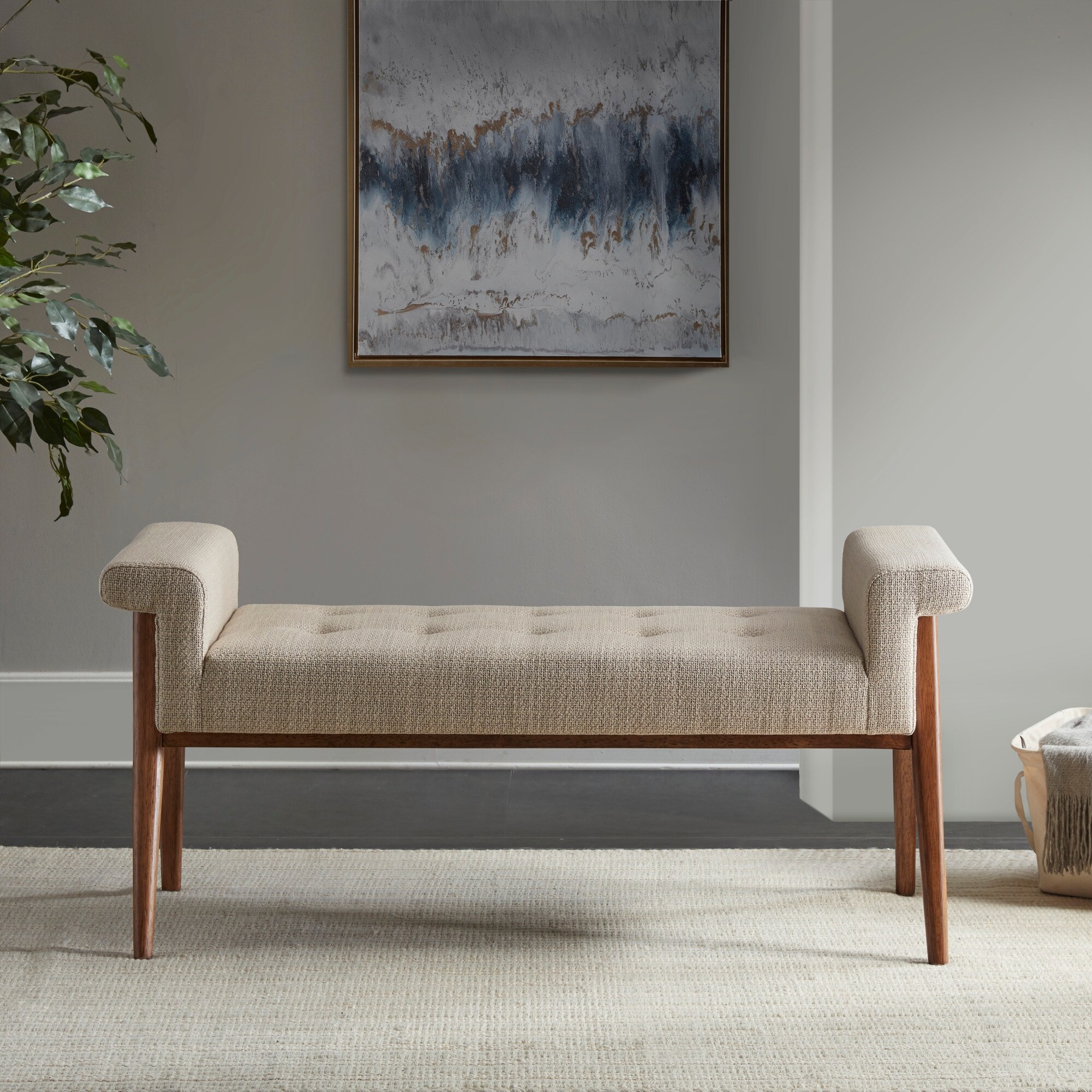 Mason Tan Accent Bench by INK IVY On Sale Bed Bath Beyond